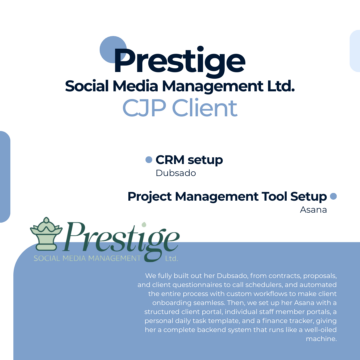 Prestige Social Media Management - Case Study